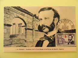 CARTE MAXIMUM CARD  HENRI DUNANT FONDATEUR DE LA CROIX ROUGE ALGERIE - Tarjetas – Máxima