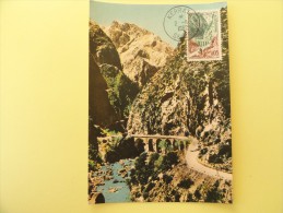 CARTE MAXIMUM CARD GORGES DE KERRATA  ALGERIE - Maximumkarten