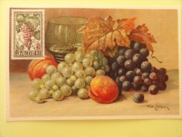 CARTE MAXIMUM CARD GRAPPE DE RAISINS  ALGERIE - Maximum Cards