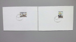 Grönland 197/8 Oo/used Auf Karte, Blumen: Wollgras (Eriophorum Scheuchzeri), Felsenmohn (Papaver Radicatum) - Used Stamps