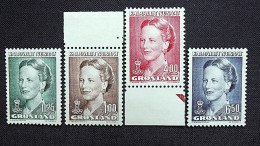 Grönland 201/4 **/mnh, Königin Margrethe II. - Nuevos