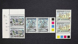 Grönland 205/7 **/mnh, Blumen: Glockenblume (Campanula Gieseckiana), Sumpfporst (Ledum Groenlandicum), Zypressenheide - Nuevos