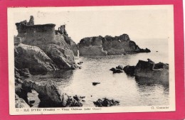 85 VENDEE Ile D'YEU, Le Vieux Château, Côté Ouest, 1938, (Cl. Couturier) - Ile D'Yeu