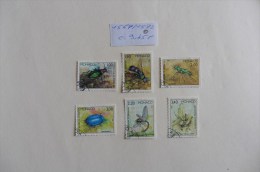 Monaco :Timbre N° 1567 / 1572  Oblitéré  Insectes - Lots & Serien