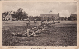 CP Photo 1918 WASHINGTON, D.C. - Parade Grounds, Soldier, Barracks (A134, Ww1, Wk 1) - Washington DC