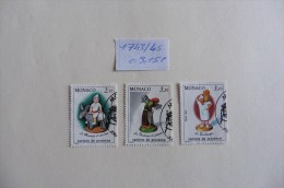 Monaco :Timbres N° 1743 / 1745 Oblitérés  Santons De Provence - Colecciones & Series