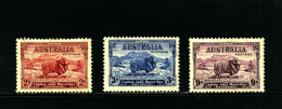 AUSTRALIA - 1934  MACARTHUR  SET  MINT NH SG 150/52 - Mint Stamps