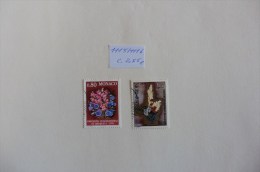 Monaco :Timbre N° 1115/1116    Oblitéré Concours International De Bouquets - Used Stamps
