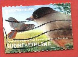 FINLANDIA USATO - 2003 - Siberian Jay (Perisoreus Infaustus) - 1 Cs - Michel FI 1634 - Usados