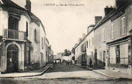 CPA - CHEROY (89) - Aspect De La Rue De L'Hôtel De Ville En 1921 - Cheroy