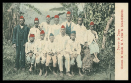 ANGOLA -CONGO -COSTUMES- Interior Do Congo-Alumnos Da Missão De S. José De Belem-Mandimba  Carte Postale - Angola