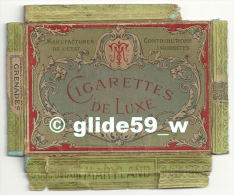 Ancien Couvercle Boîte De "Cigarettes De Luxe MARYLAND" - Manufactures De L'Etat - Contributions Indirectes (dans L'état - Etuis à Cigarettes Vides