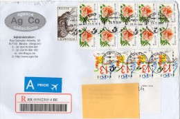 Belgique - Rhododendron Simsi (8 Timbres Yvert N°2733) + 150e Anniversaire Du Partage Du Luxembourg (4x N°2338) - Cartas & Documentos