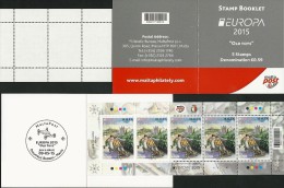 MALTA - EUROPA 2015- "JUGUETES ANTIGUOS / OLD TOYS"- CARNET Con 1 HOJITA BLOQUE De 5 X 0,59 € - 2015