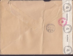 Finland Registered Einschreiben Label HELSINKI Helsingfors 1941 Cover Brief ODENSE Denmark Danish Censor Label (2 Scans) - Storia Postale