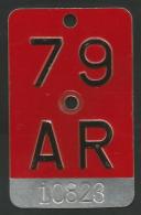 Velonummer Appenzell Ausserrhoden AR 79 - Number Plates
