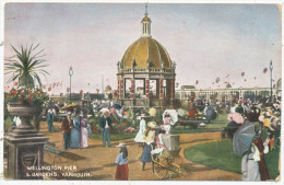 Wellington Pier & Gardens, Yarmouth, 1907 Postcard - Great Yarmouth