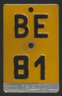 Velonummer Mofanummer Bern BE 81 - Number Plates