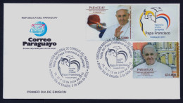 2015 PARAGUAY "POPE FRANCIS' VISIT TO PARAGUAY / PAPA FRANCESCO IN PARAGUAY" FDC - Paraguay