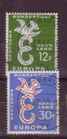 SARRE 1958 EUROPA  Y N°421/22 OBLITERE - Gebraucht