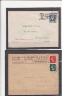 Lot De 2 Lettres Entete  PUBLICITAIRE      Des PAYS BAS  Annee 1946       Pour BORDEAUX - Cartas & Documentos