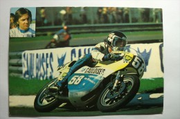 Moto - Patrick Pons - Grand Prix 1974 - Publicité - Cigarette - Gauloises - Motorcycle Sport