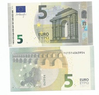 5 EURO TC IRLANDA DRAGHI T001.. UNC - 5 Euro