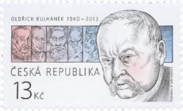 Czech Rep. / Stamps (2015) 0831: Oldrich Kulhanek (1940-2013) Czech Painter & Graphic Artist (personalities On Stamps) - Oddities On Stamps