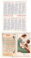 Petit Calendrier 1937 Lab FAUTAUBERGE (ill Jean Droit) "pour Maman Santé Et Bonheur" (PPP0583) - Small : 1921-40