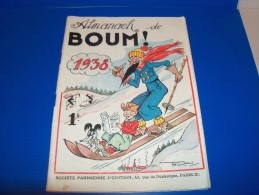 Almanach De Boum !. 1938. 1ère De Couverture De THOMEN. Société Parisienne D'édition. SPE. - Agende & Calendari