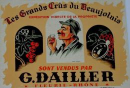 Publicité  Cartonnée "VIN DAILLER" - Plaques En Carton