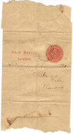 ARGENTINA - Wrapper - 1/2 Centavo + 1 Missed Stamp - Intero Postale - Entier Postal - Postal Stationery - Viaggiata D... - Enteros Postales