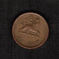 ETHIOPIA  1 CENT 1936 (KM # 32) - Etiopía