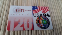 Prepaidcard GTI USA Football 94 120 Unis  Only 3000 Made Very Rare 2 Scans - GTS