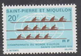 SAINT-PIERRE Et MIQUELON : Aviron - Championnat Du Monde à Sainte-Catherine (Canada) - Unused Stamps