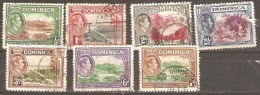 Dominica 1938 SG 99-105a Excluding 101,104a  Fine Used. - Dominica (...-1978)