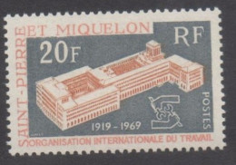 SAINT-PIERRE Et MIQUELON : Organisation Internationale Du Travail (O.I.T.) : 50 Ans - Bâtiment - - Neufs