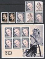 Sweden 2015 Facit # SS30. Ingrid Bergman And USA Issues.  VERY EXCLUSIVE SET (see Description And Images). MNH (**) - Neufs