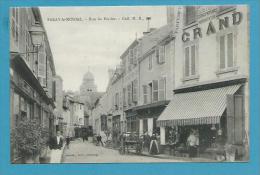 CPA Animée Commerces Rue Du Perrier PARAY-LE-MONIAL 71 - Paray Le Monial