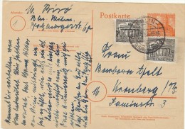 LTR10- BERLIN EP CP VOYAGE 16/7/1952 - Lettres & Documents