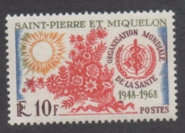 SAINT-PIERRE Et MIQUELON :Organisation Mondiale De La Santé (OMS) : 20 Ans - - Unused Stamps