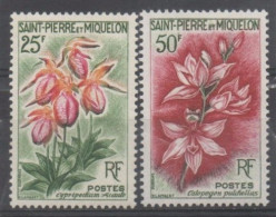 SAINT-PIERRE Et MIQUELON - Flore - Fleurs :Sabot De La Vierge ( Cypipredium Acaule), Calopogon Pulchellus (orchidées) - Unused Stamps