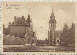 Leopoldsburg - Bourg-Léopold - L'Eglise Et La Poste - De Kerk En Het Postkantoor - Pas Circulé - Sépia - TBE - Leopoldsburg