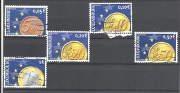 Luxembourg 2001 1497 - 1501 (1544 - 1548) O - Usati