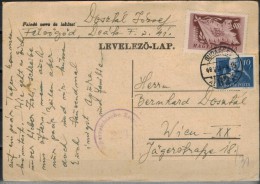 UNGARN 1949 - Bedarfs Postkarte Mit Zensurstempel - Cartas & Documentos