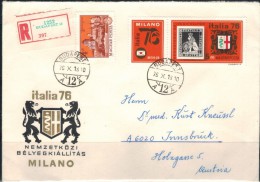 UNGARN 1976 - Reco Beleg Mit MiNr: 3143 - Storia Postale