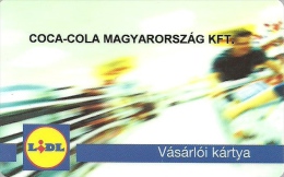 COCA-COLA * SOFT DRINK * LIDL SUPERMARKET * CUSTOMER CARD * LOYALTY CARD * Lidl Coca-Cola Magyarorszag Kft. * Hungary - Food