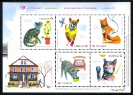 Canada (Scott No.2829 - Pour L'amour De Votre Animal / Love Your Pet) [**] BF / SS - Blocks & Sheetlets