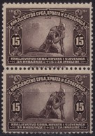 1921 / Mi. 160. / SHS Yugoslavia  - War Aid WWI - MH Pair - Ongebruikt