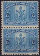 1921 / Mi. 161. / SHS Yugoslavia  - War Aid WWI - MH Pair - Ungebraucht